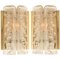 Structured Ice Glass and Brass Wall Sconces from Doria, 1960, Set of 2, Image 1