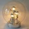 Large Hand Blown Bubble Glass Pendant Lights from Doria, 1970s, Set of 2 9