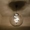Large Hand Blown Bubble Glass Pendant Lights from Doria, 1970s, Set of 2 8
