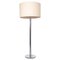 Chrome and Linen Floor Lamp from Staff Leuchten, Germany 1