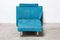 Chaise Lounge moderna de terciopelo azul, Imagen 3