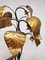 Mid-Century Italian Rhubarb Leaf Brass Floor Lamp 3