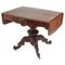 Table Basse Victorienne Antique en Palissandre Sculpté 1