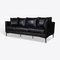 Black Leather Sofa 2