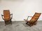 Wooden Folding Garden Chairs with Table, 1950s, Set of 3 7