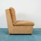 Vintage Light Brown Velvet Modular Lounge Chairs, 1970s, Set of 3, Image 4