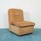 Modulare Vintage Sessel aus hellbraunem Samt, 1970er, 3er Set 3