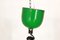 Vintage Green & White Ceiling Lamp, 1970s, Image 9