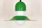 Vintage Green & White Ceiling Lamp, 1970s 3