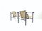 LC1 Armchairs by Charlotte Perriand and Le Corbusier for Cassina, 1970s, Set of 2, Image 8