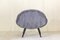 Art Deco Velvet Lounge Chair, 1940s 4