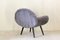 Art Deco Velvet Lounge Chair, 1940s 2