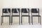 Leather & Aluminum Dining Chairs from Matteo Grassi, 1980s, Set of 4 1