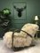 Vintage Brown Sheepskin Armchair, Image 1
