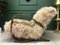 Vintage Brown Sheepskin Armchair 5