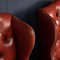 English Leather Wing Back Armchairs, 1970s, Set of 2, Image 5