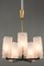 Viennese Frosted Glass Chandelier by J.T. Kalmar, 1960s, Image 8