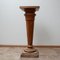 Antique French Wooden Marble Column Pedestal, Image 1