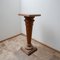 Antique French Wooden Marble Column Pedestal 7