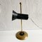 Italian Black & Gold Table Lamp, 1950s 2