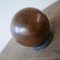 Dutch Turned Walnut Decorative Ball, 1900s 2