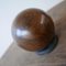 Dutch Turned Walnut Decorative Ball, 1900s, Image 2