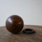 Dutch Turned Walnut Decorative Ball, 1900s 5