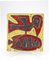 Mid-Century Keramik Wandteller mit Vogel Motiv, 1970er 1
