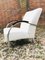 Vintage Dutch Industrial White Lounge Chair with Chromed Tubular Steel Frame, 1950s 11