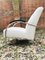 Vintage Dutch Industrial White Lounge Chair with Chromed Tubular Steel Frame, 1950s 2