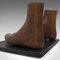 Calzado de zapato inglés antiguo de madera de haya, años 10, Imagen 12