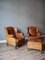 Vintage Sheepskin Leather Wingback Lounge Chairs by Nico van Oorschot for Nico van Oorschot, Set of 3 2