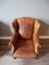 Vintage Sheepskin Leather Wingback Lounge Chairs by Nico van Oorschot for Nico van Oorschot, Set of 3 10