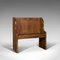 English Wooden Pew, Early 1900s, Image 1
