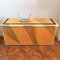 American Lacquered Faux Marble Sideboard, 1970s 5