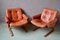 Norwegian Lounge Chairs by Elsa & Nordahl Solheim for Rybo Rykken & Co, 1970s, Set of 2 2