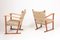 Danish Beech & Seagrass Lounge Chairs by Fritz Hansen, 1940s, Set of 2, Image 5