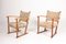 Danish Beech & Seagrass Lounge Chairs by Fritz Hansen, 1940s, Set of 2, Image 3