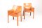 Leather CAB Armchairs by Mario Bellini for Cassina, 1970s, Set of 2, Image 1