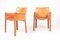 Leather CAB Armchairs by Mario Bellini for Cassina, 1970s, Set of 2 2