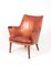 Leather & Rosewood Bear Lounge Chair by Hans J. Wegner for A.P. Stolen, 1950s 4