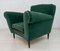 Italian Velvet & Solid Wood Lounge Chairs, 1950s, Set of 2 10