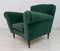 Italian Velvet & Solid Wood Lounge Chairs, 1950s, Set of 2, Image 10