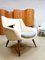 Mid-Century Danish 2-Tone Bouclé Upholstery Lounge Chair, Image 1