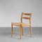 No. 84 Oak Dining Chairs by Niels Otto Møller for J.L. Møllers, Set of 6 1