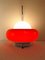 Mid-Century Wandlampe aus rotem Glas & Kunststoff von Guzzini für Meblo, 1980er 2
