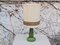 Lámpara de mesa de cerámica verde, años 50, Imagen 1