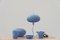 Hand-Painted Glasses, Bowls, and Table Lamp, 1990s, Set of 5, Image 2