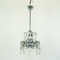 Lampada da soffitto vintage a 12 luci in metallo cromato di Gaetano Sciolari, anni '70, Immagine 3