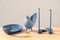 Blue Ceramic Home Accessories from Lineasette Ceramiche, 2000s, Set of 4 1